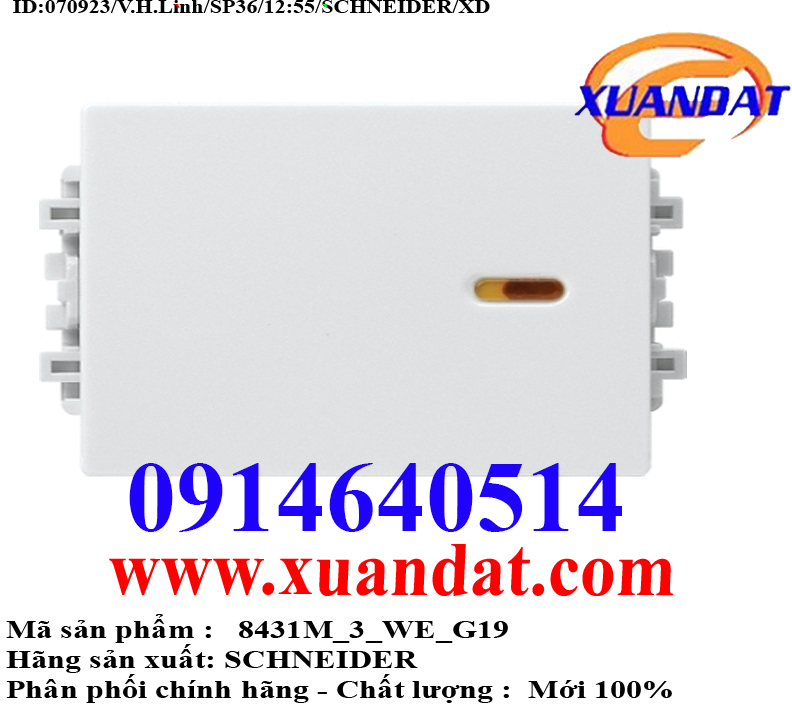 Công Tắc Trung Gian 16AX Size M Zencelo A 8431M_3_WE_G19 Schneider