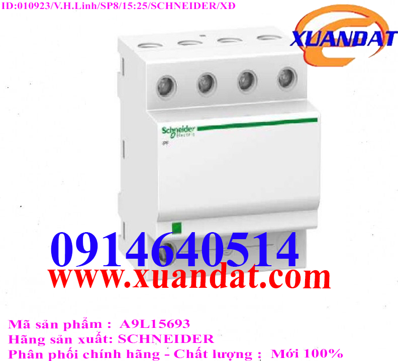 CB Chống Sét Schneider 3P+N 20kA-65kA Fixed