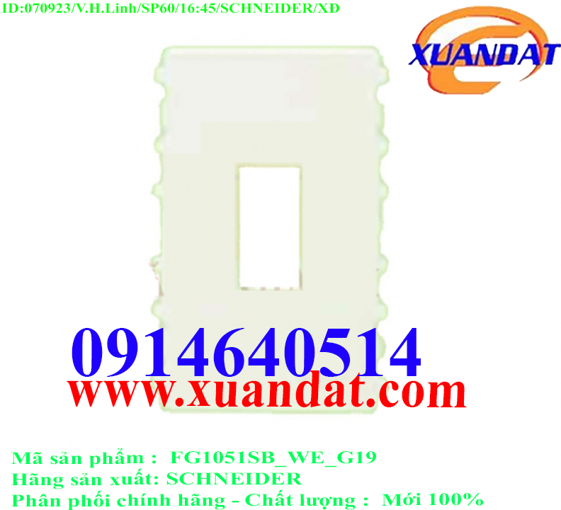 Lõi Che Cầu Dao An Toàn S-Flexi FG1051SB_WE_G19 Schneider